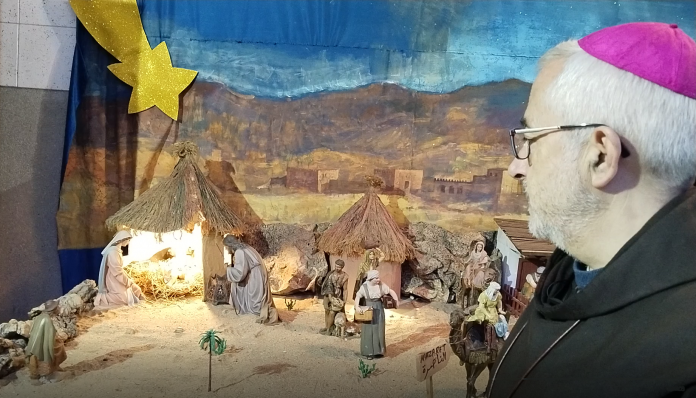 Belén catedral y Fr Emilio